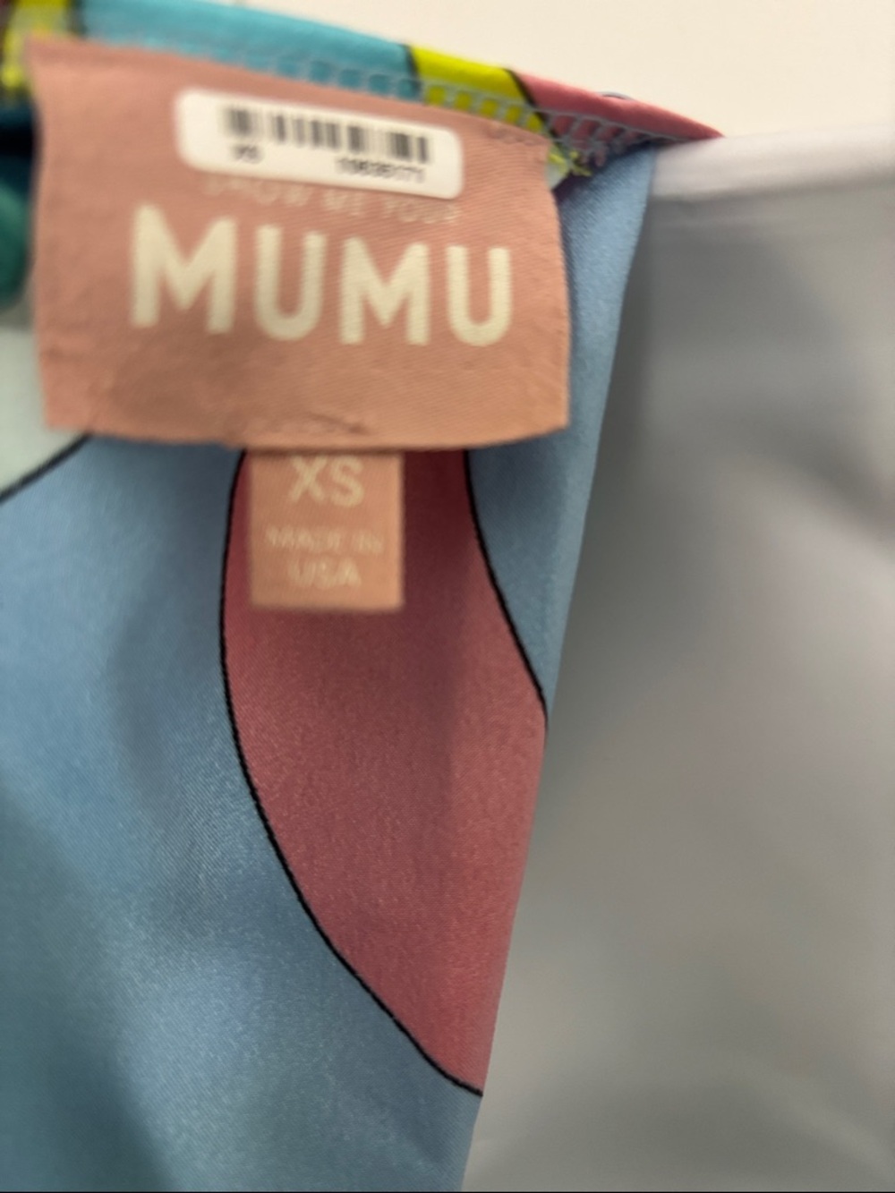 Show Me Your MuMu Multicolor Cutout Mini Dress - Teal, Pink, Green, Yellow - Picture 6 of 6